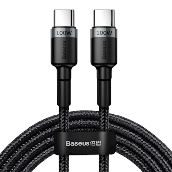 Baseus kabel Cafule PD USB-C - USB-C 2,0 m 5A szaro-czarny 100W