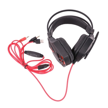 Maxlife Gaming słuchawki przewodowe MXGH-200 nauszne jack 3,5mm czarne