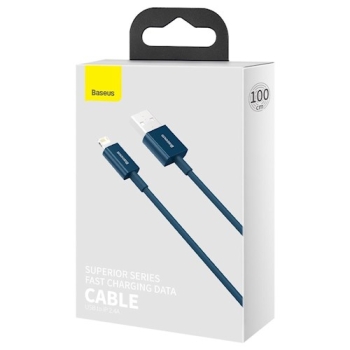 Baseus kabel Superior USB - Lightning 1,0 m 2,4A niebieski