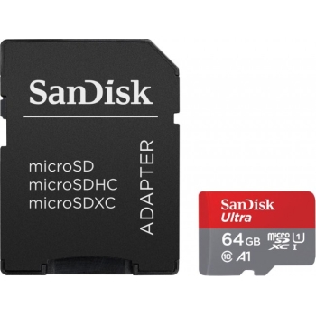SanDisk Ultra microSDXC 64GB Android 140MB/s A1 UHS-I + Adapter
