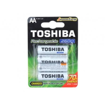 AKUMULATORY TOSHIBA R6, 2600MAH, AA