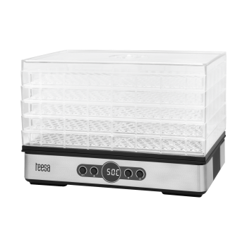 Suszarka do grzybów , warzyw , owoców , 400W , 5 sit, wyświetlacz, termoobieg, TEESA