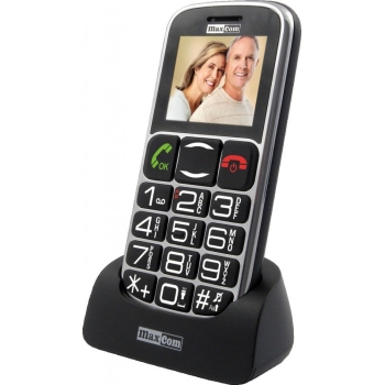 Telefon dla seniora Maxcom MM462 BB Czarny + stacja dokująca
